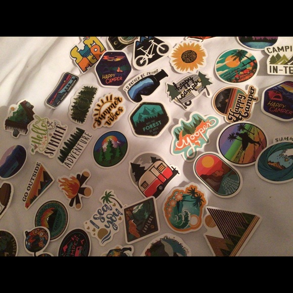 Nature camping stickers VSCO laptop hydro flask - Picture 11 of 16